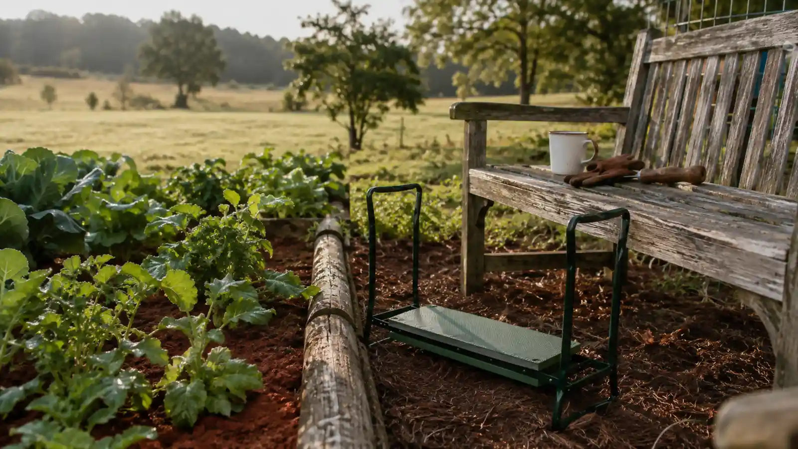 KVR Garden Kneeler vs a Wooden Garden Bench: Which One Actually Helps